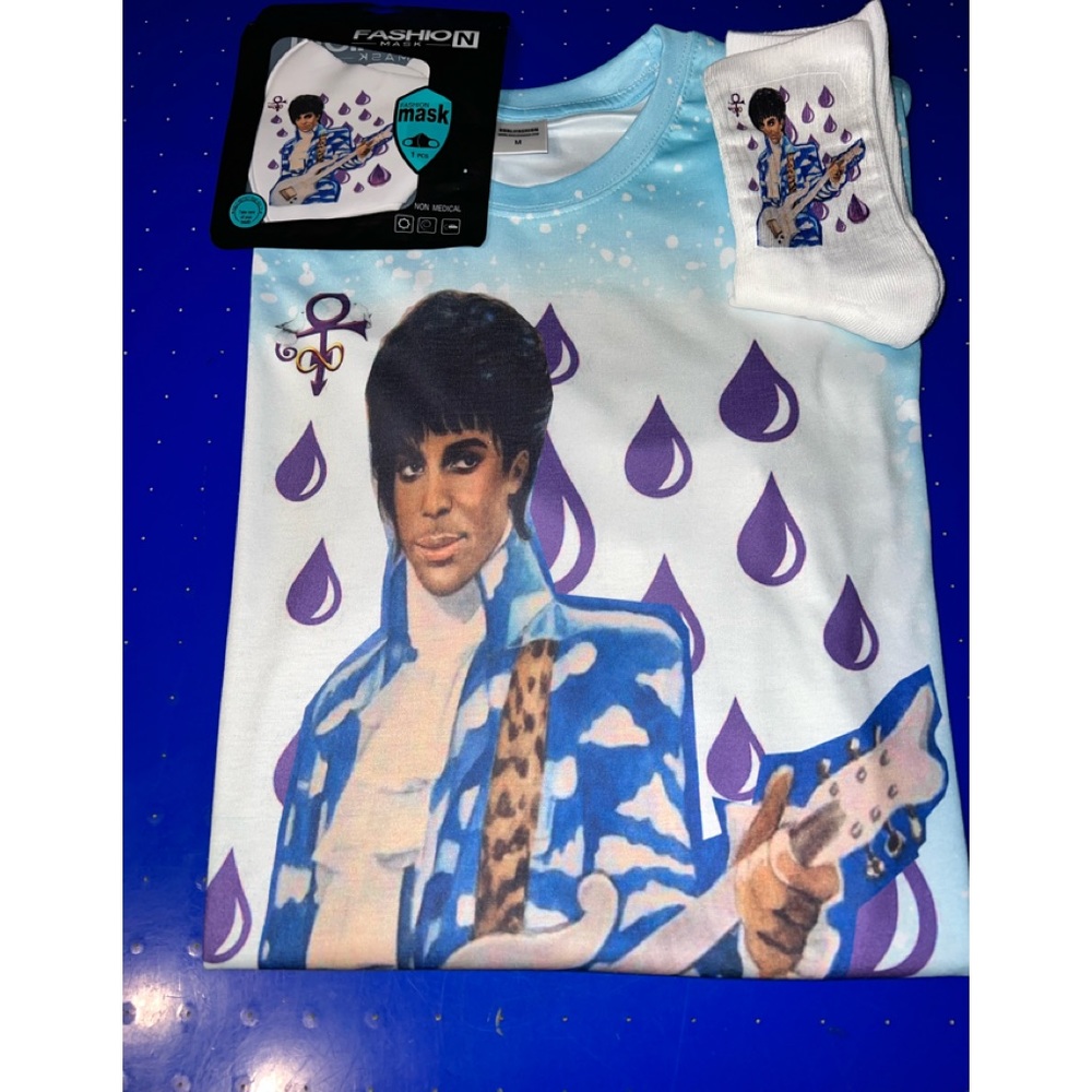 Prince shirt socks and mask